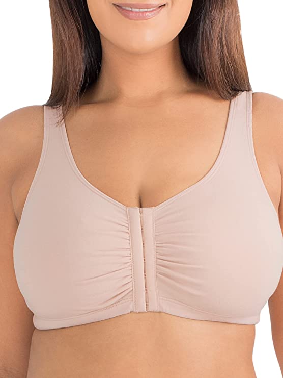 Fruit of the Loom Women's Front Closure Cotton Bra, 1 Pack.