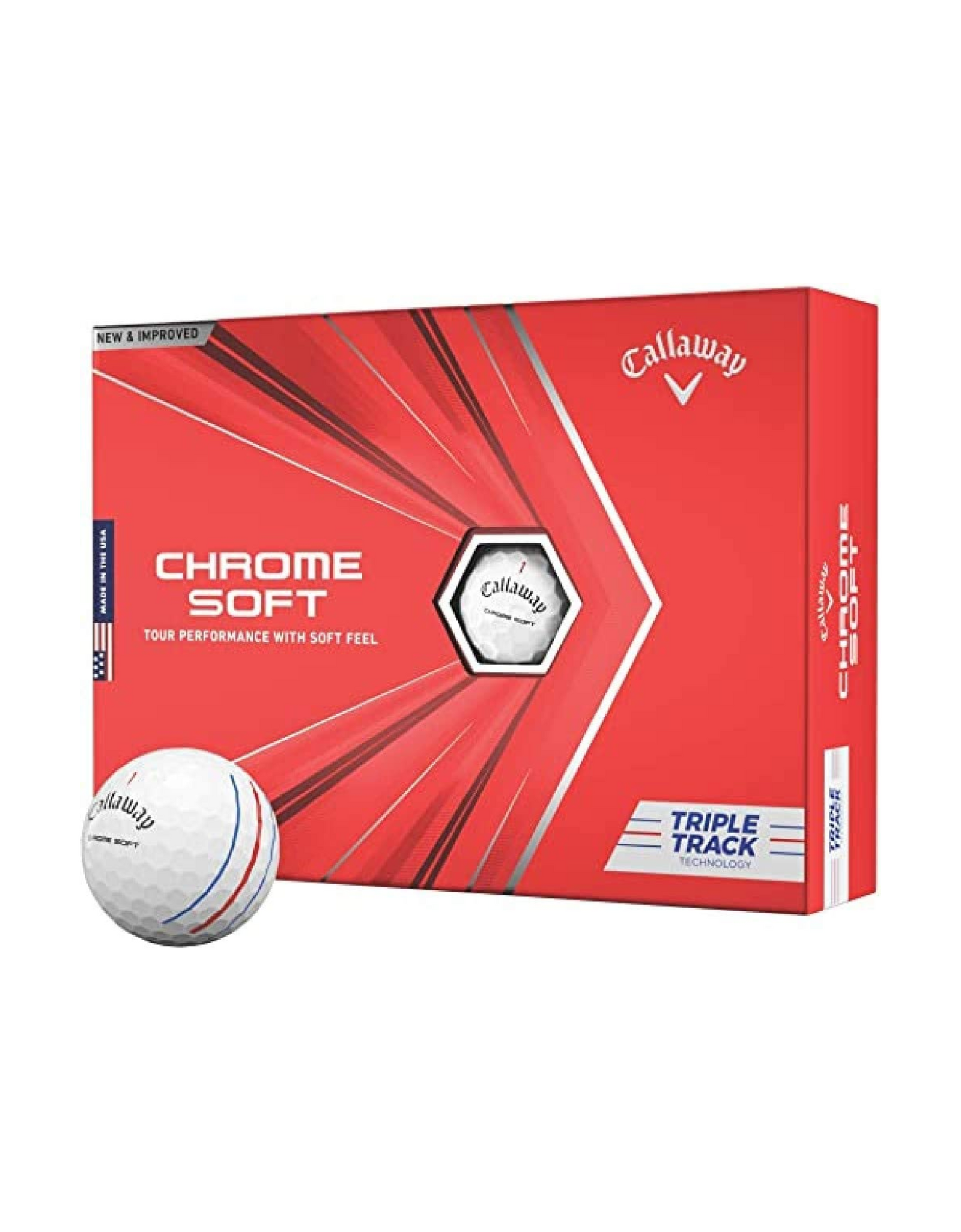 2020 Callaway Chrome Soft Golf Balls Triple Pack, White