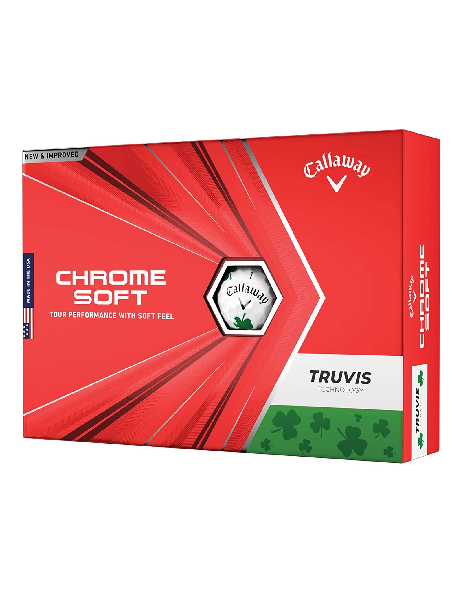2020 Callaway Chrome Soft Golf Balls , Shamrock Truvis (Limited Edition)