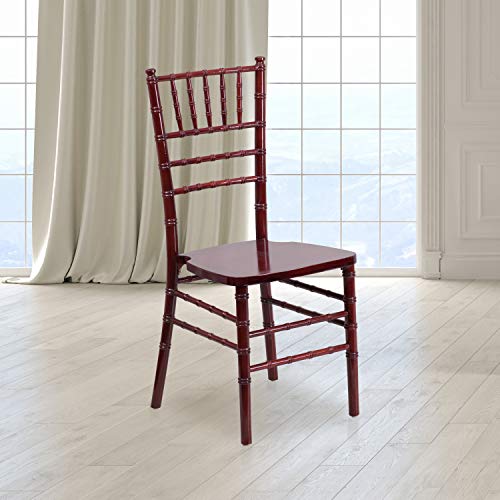 Flash Furniture 2 Pack HERCULES Series Mahogany Wood Chiavari Chair