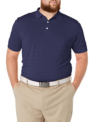 Callaway Men's Basic Short Sleeve Opti-Vent Open Mesh Polo Golf Shirt , Peacoat, 4X-Large