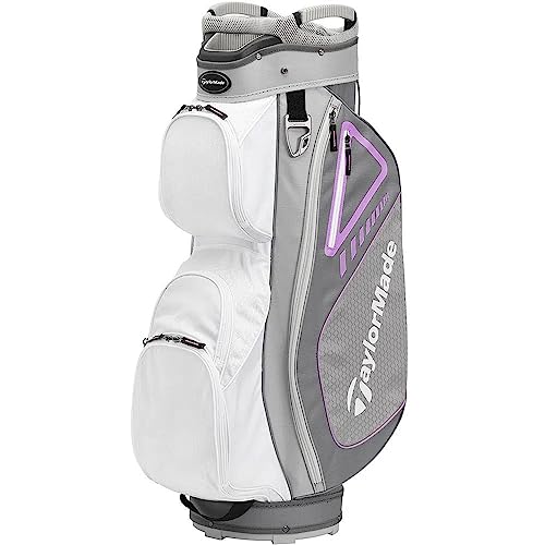 Taylormade Women's Select ST Cart Bag, Kalea, 14-Way top, Cool Gray, Lavender