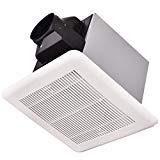 COSTWAY Energy Star Ceiling Mounted Exhaust Fan for Home Bathroom Air Ventilation White (80 CFM)