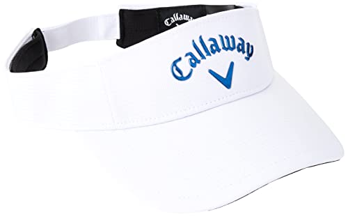 Callaway Golf 2022 Liquid Metal Adjustable Visor, Adjustable Size, White/Navy Color