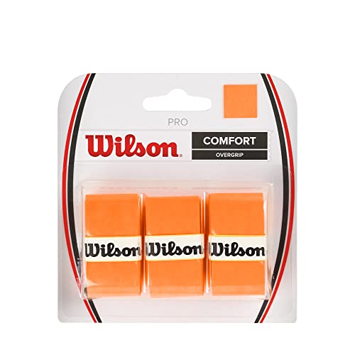 WILSON Pro Tennis Racquet Over Grip, Orange