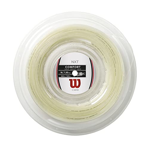 Wilson NXT 16 Tennis String - 200m Reel, White