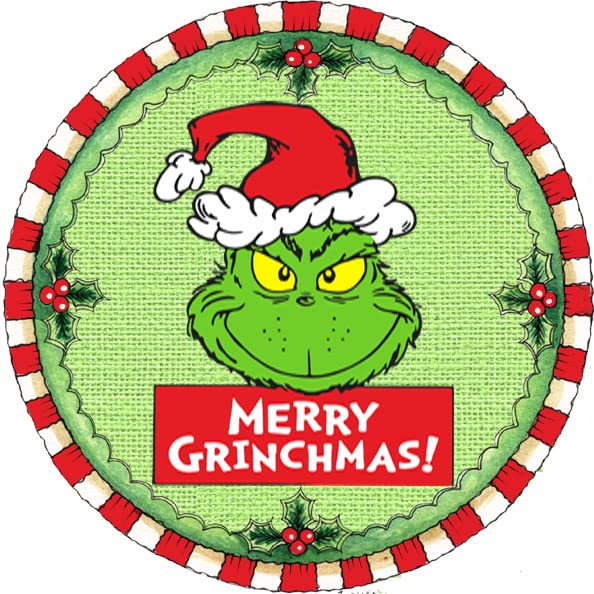 Christmas Grinch Buffalo Plaid Check, Wreath Signs, Wall Art, Wall hanging, Door Hanger, Sign