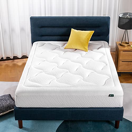 ZINUS 10 Inch Cloud Memory Foam Mattress, Pressure Relieving, Bed-in-a-Box, CertiPUR-US Certified, Full, White