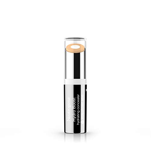 Neutrogena Hydro Boost Hydrating Concealer Stick for Dry Skin, Oil-Free, Lightweight, Non-Greasy and Non-Comedogenic Cover-Up Makeup with Hyaluronic Acid, 20 Light, 0.12 Oz