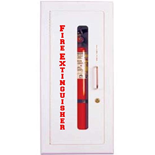 Fire Extinguisher Cabinets red decal 1.5" x 16" 10 sets