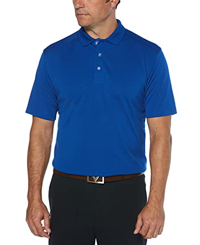 Callaway Men's Standard Short Sleeve Core Performance Golf Polo Shirt with Sun Protection (Size Small-4X Big & Tall), Surf The Web, X-Large