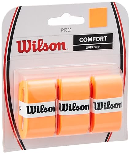 Wilson Sporting Goods unisex adult Burn grip, Orange, 3pack US