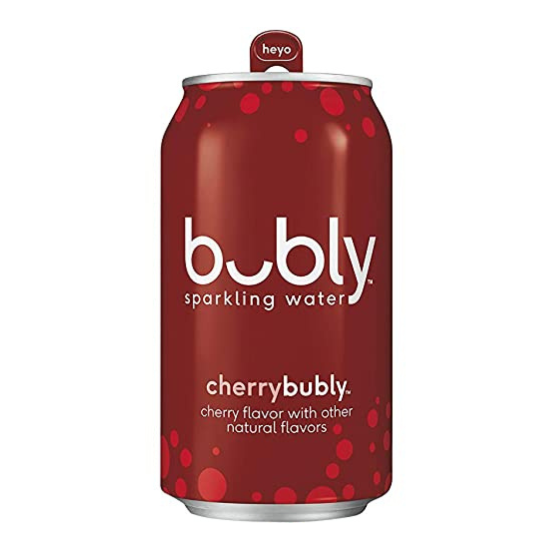 Bubly Bounce Sparkling Water, Red White and Blue Variety Pack, 12 Ounce - Pack of 18