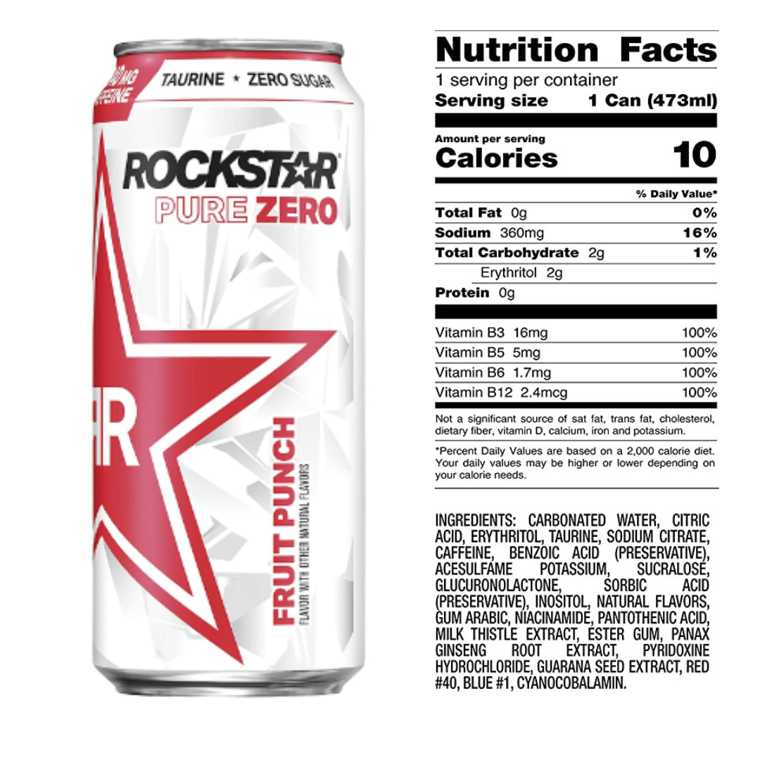 rockstar punched energy drink ingredients