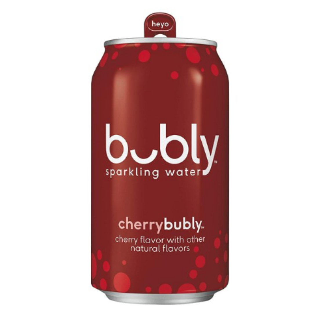 Bubly Bounce Sparkling Water, Lime Yours Variety, 12 Ounce - Pack of 18