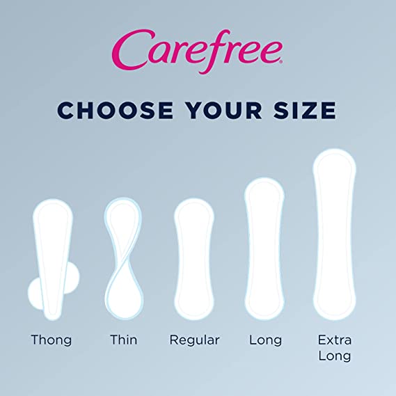 Carefree Acti-Fresh Thin Panty Liners, Unscented Long - 112 Count