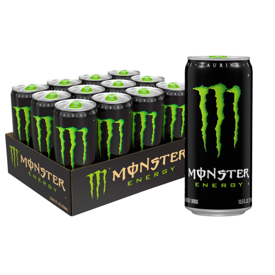 Monster Energy Drink Green Original, 10.5 Ounce - Pack of 12