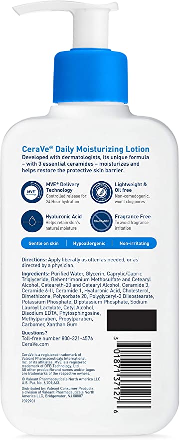 CeraVe Daily Moisturizing Lotion, 8 Oz - Lightweight