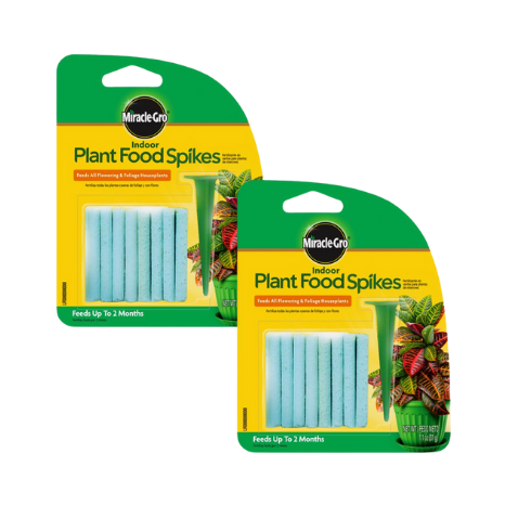 Miracle-Gro Indoor Plant Food Spikes, 1.1 Oz - 24 Spikes