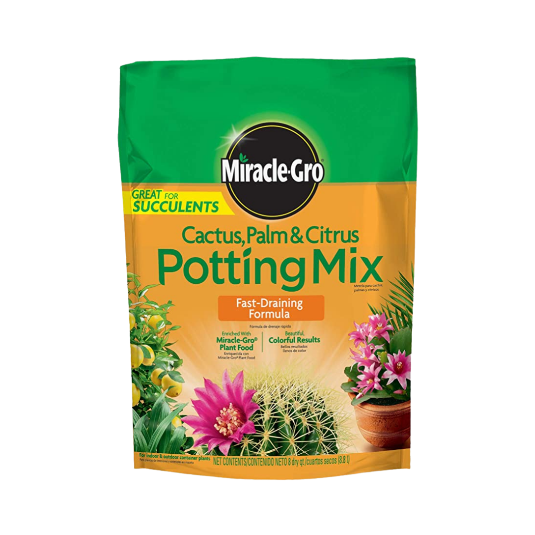Miracle-Gro Cactus, Palm & Citrus Potting Mix, 8 qt.  and Palm Tree Food, 20 lbs.