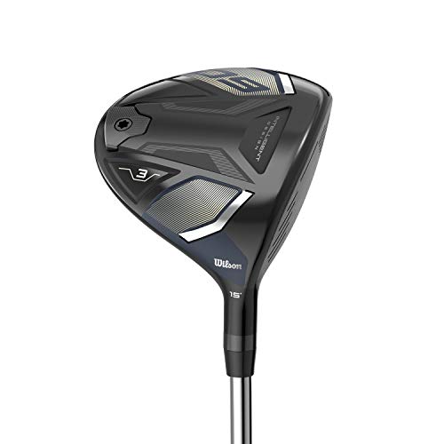 WILSON Staff D9 Golf Fairway 3 Wood - Men's Right Hand Standard Length, Senior Flex, 15 Degree Loft