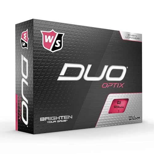 WILSON Staff Duo Optix Golf Ball, Pink, None