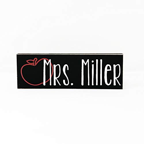 Personalized Teacher Desk Name Plate - Appreciation Gift for Classroom Decor - Graduation Present