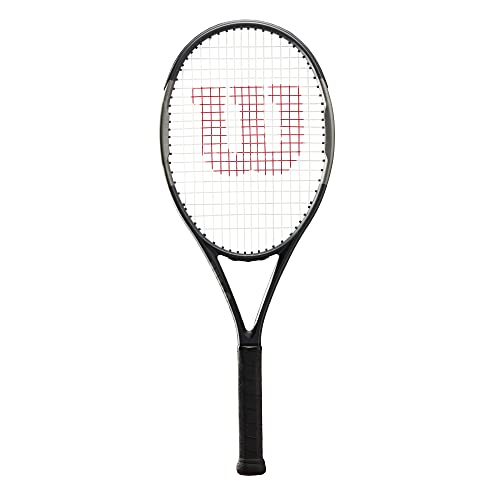 Wilson H6 Adult Recreational Tennis Racket - Grip Size 2-4 1/4, Black/Grey