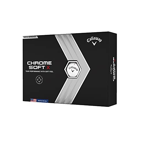 Callaway Golf 2022 Chrome Soft X Golf Balls, White