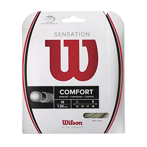 Wilson Sensation 17 Tennis String - 200m Reel, White