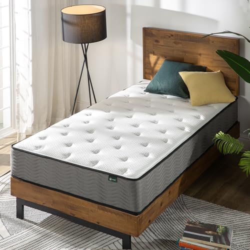 ZINUS 10 Inch Support Plus Pocket Spring Hybrid Mattress, Extra Firm Feel, Heavier Coils for Durable Support, Pocket Innersprings for Motion Isolation, Mattress-in-a-Box, Twin