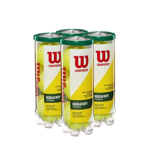 WILSON Championship Tennis Balls - Regular Duty, 24 Can Case (72 Balls)