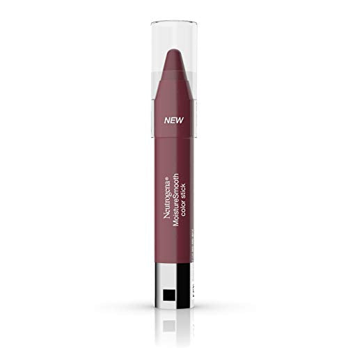 Neutrogena MoistureSmooth Color Stick for Lips, Moisturizing and Conditioning Lipstick with a Balm-Like Formula, Nourishing Shea Butter and Fruit Extracts, 80 Rich Raisin,.011 oz