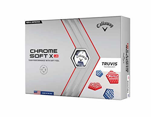 Callaway Golf 2022 Chrome Soft X LS Golf Balls, USA Truvis