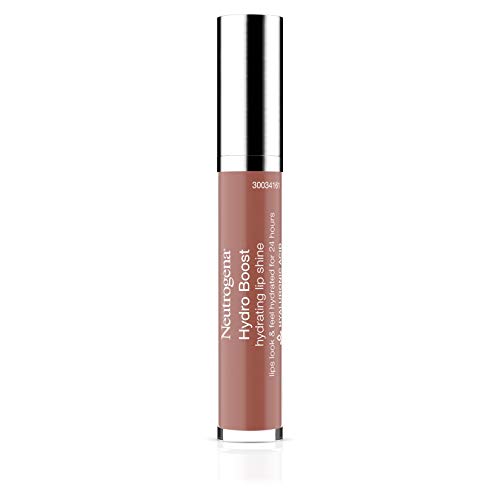 Neutrogena Hydro Boost Moisturizing Lip Gloss, Hydrating Non-Stick and Non-Drying Luminous Tinted Lip Shine with Hyaluronic Acid to Soften and Condition Lips, 27 Almond Nude Color, 0.10 oz