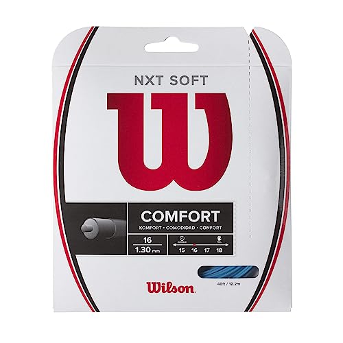 Wilson NXT Soft 16 Tennis String - Set, Bright Blue