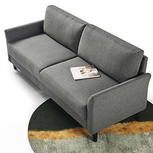 ZINUS Jackie Sofa Couch / Easy, Tool-Free Assembly, Dark Grey