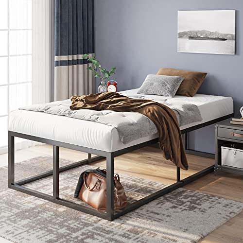 ZINUS Joseph Metal Platforma Bed Frame, Mattress Foundation, Wood Slat Support, No Box Spring Needed, Sturdy Steel Structure, Twin