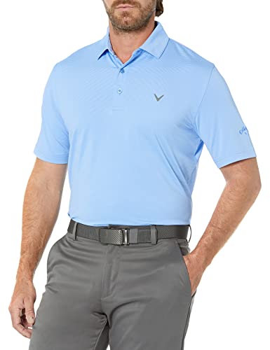 Callaway mens Pro Spin Fine Line Short Sleeve Golf (Size X-small - 4x Big & Tall) Polo Shirt, Marina, XX-Large