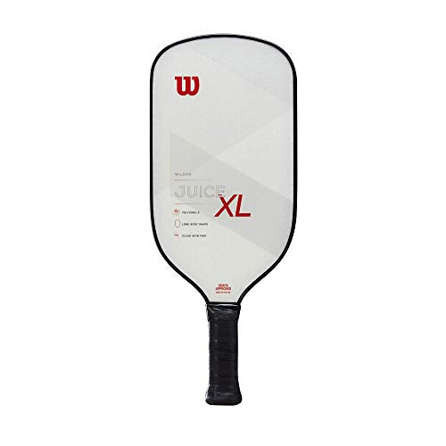 WILSON Juice XL Pickleball Paddle, White, 4-1/4"