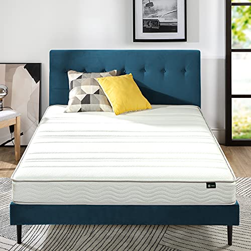 Zinus 6 Inch Foam and Spring Mattress / CertiPUR-US Certified Foams / Mattress-in-a-Box, Queen , White