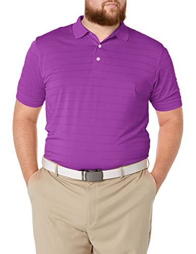 Callaway Men's Basic Short Sleeve Opti-Vent Open Mesh Polo Golf Shirt , Purple Magic, 4X-Large