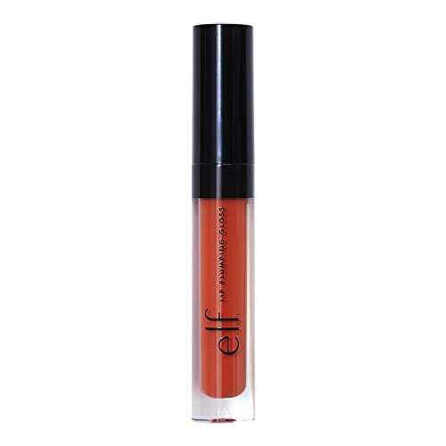 e.l.f. Lip Plumping Gloss, High-Shine Liquid Lip Color, Creates Fuller Lips & Plumper Pout, Moisturizing Formula, Bahama Mama, 0.09 Fl Oz