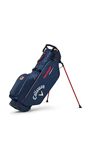 Callaway Golf 2022 Fairway C Stand Bag, Single Strap, Navy/Red/USA Color