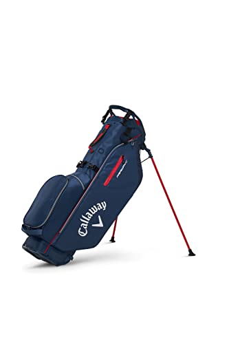 Callaway Golf 2022 Fairway C Stand Bag, Single Strap, Navy/Red Color