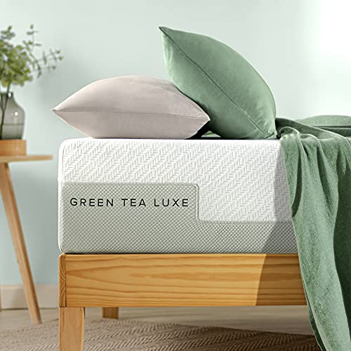 Zinus 14 Inch Green Tea Luxe Memory Foam Mattress, Pressure Relieving, CertiPUR-US Certified, Bed-in-a-Box, All-New, Made in USA, King