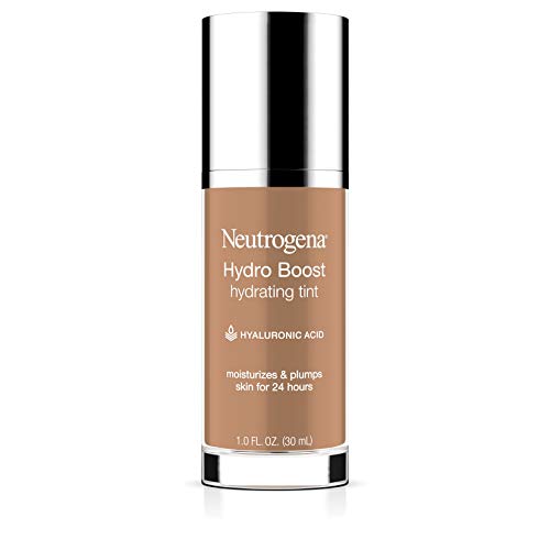 Neutrogena Hydro Boost Hydrating Tint with Hyaluronic Acid, Lightweight Water Gel Formula, Moisturizing, Oil-Free & Non-Comedogenic Liquid Foundation Makeup, 115 Cocoa Color 1.0 fl. oz