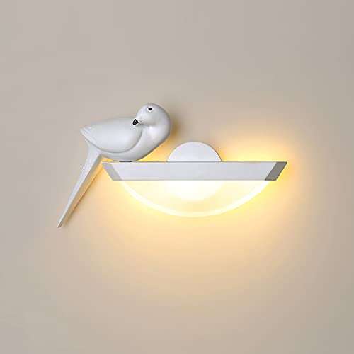 Wall lamp,Children's Room Wall Lamp, Bird Wall Light Nursery Decorative Baby Room,Bedroom Boys Girls Acrylic Wall Sconce, Warm Light 3500K,for Living Room Bedroom Hallway Stairs,6W