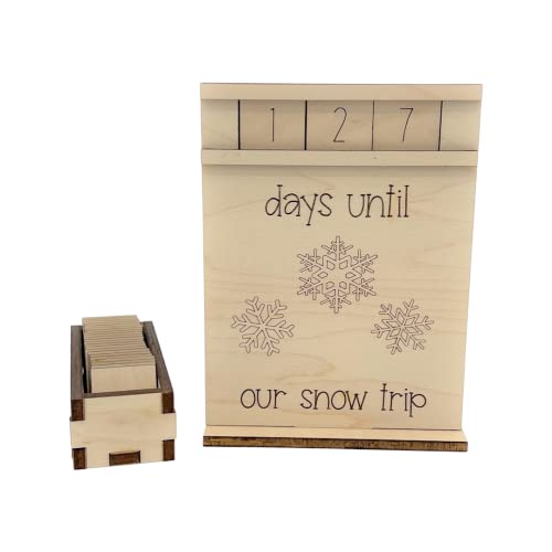 Wood Countdowns From Made By R And R (Our Snow Trip)