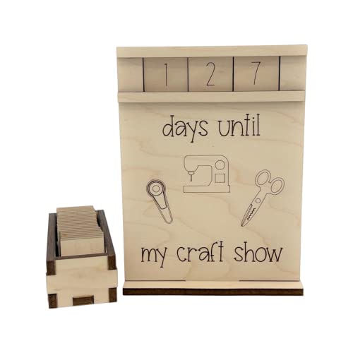 Wood Countdowns from Made By R And R (My Craft Show)